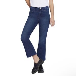 Current/Elliott Women's Dark Blue Cropped Jeans